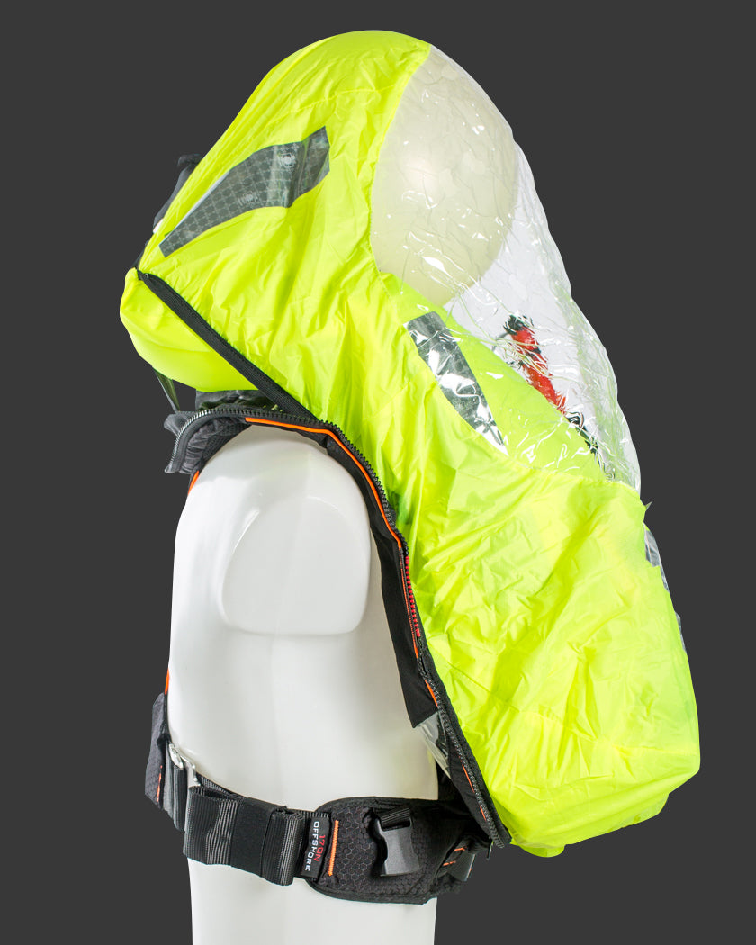 TeamO Offshore 170N BackTow Redningsvest sort m. orange trim