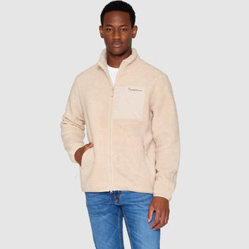 Knowledge Cotton Apparel M Teddy Fleece Zip Sweat Item Colour