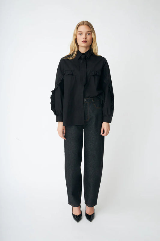 CRAS W Tiecras Shirt Black