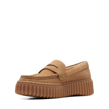 Clarks W Torhill Penny Loafers Light Tan