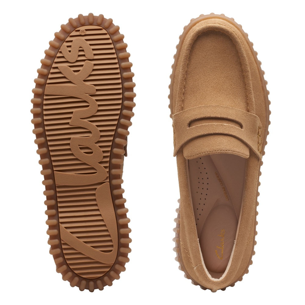 Clarks W Torhill Penny Loafers Light Tan