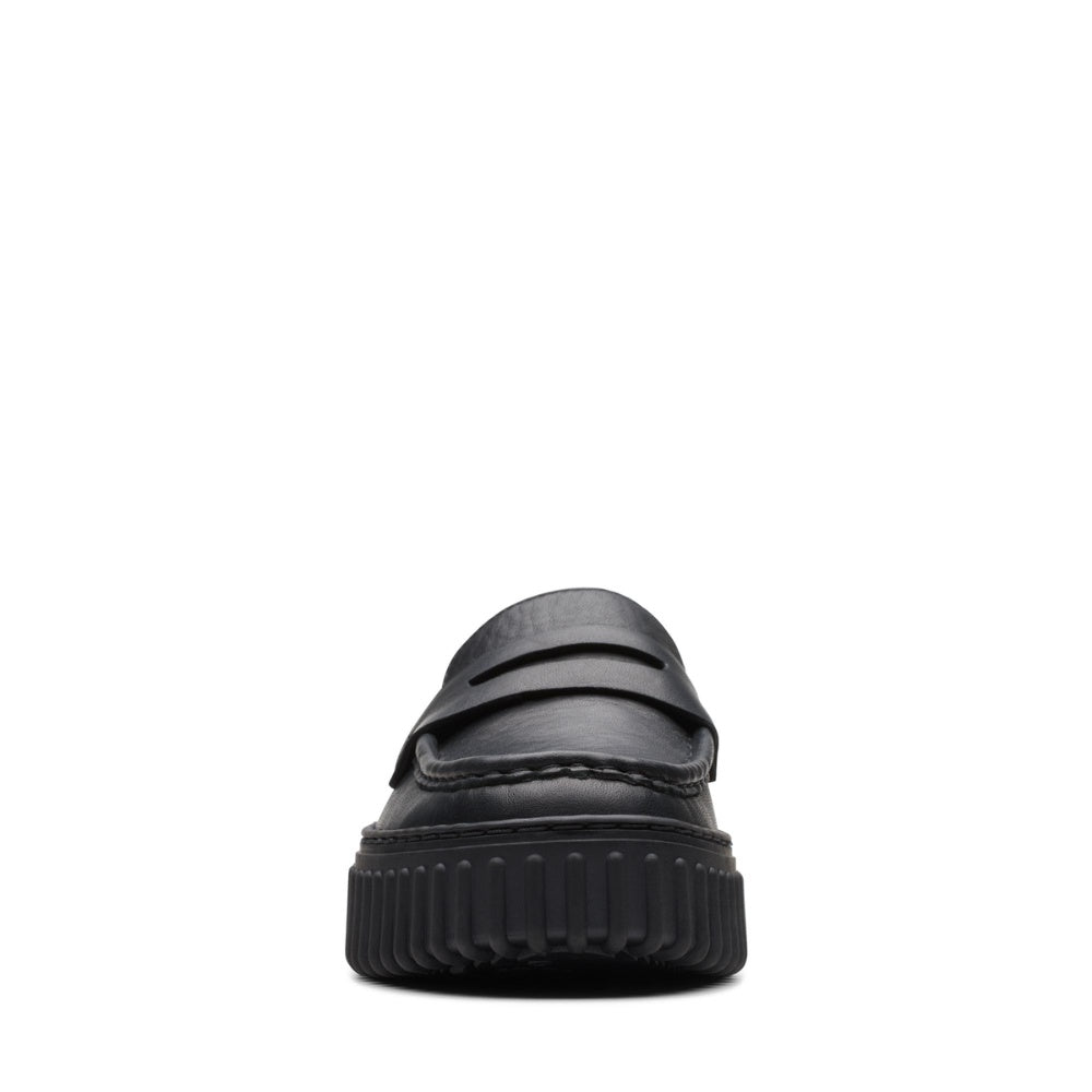 Clarks W Torhill Penny Black Leather