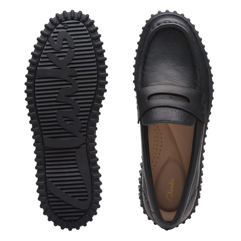Clarks W Torhill Penny Black Leather