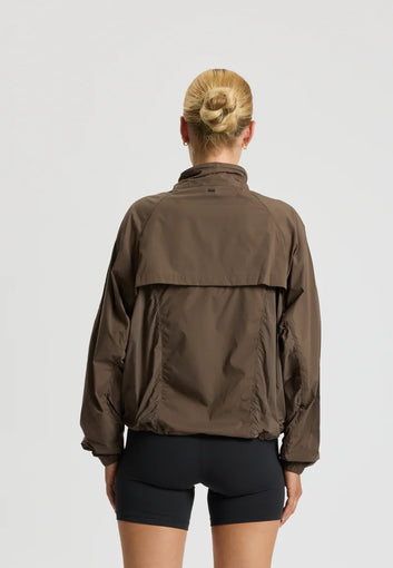 Rethinkit Track Jacket Oversized Kia 3053 Dark Brown