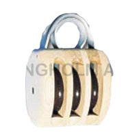 Træblok 3-sk. m/bøjle