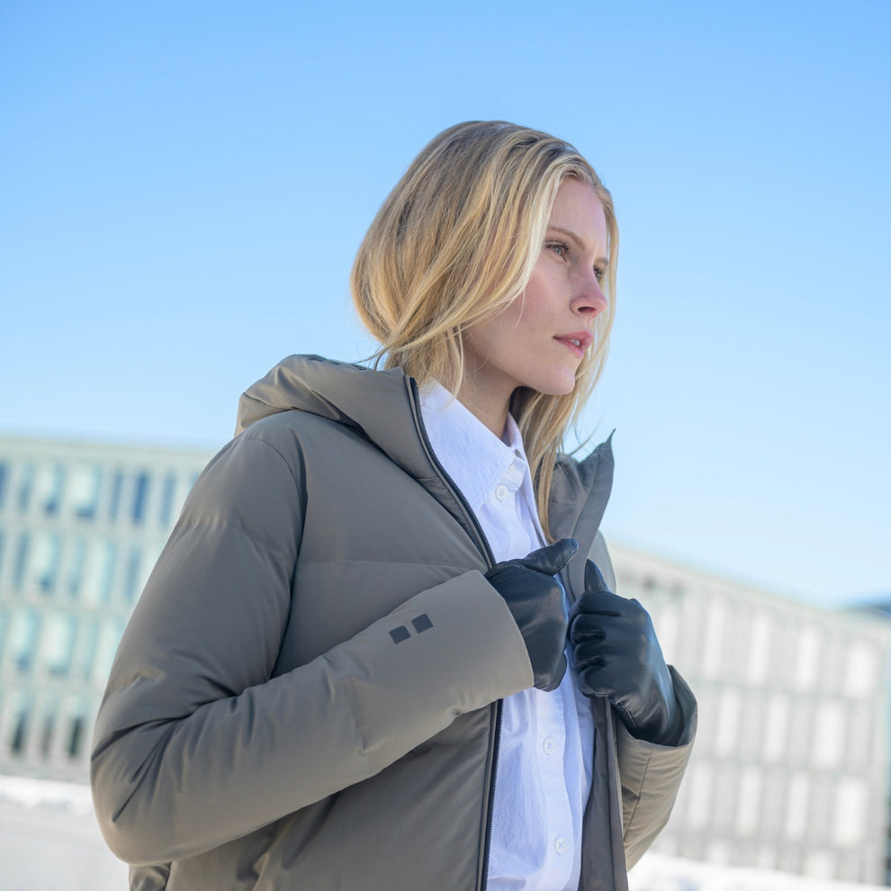 UBR W Infinity Coat Dark Sand