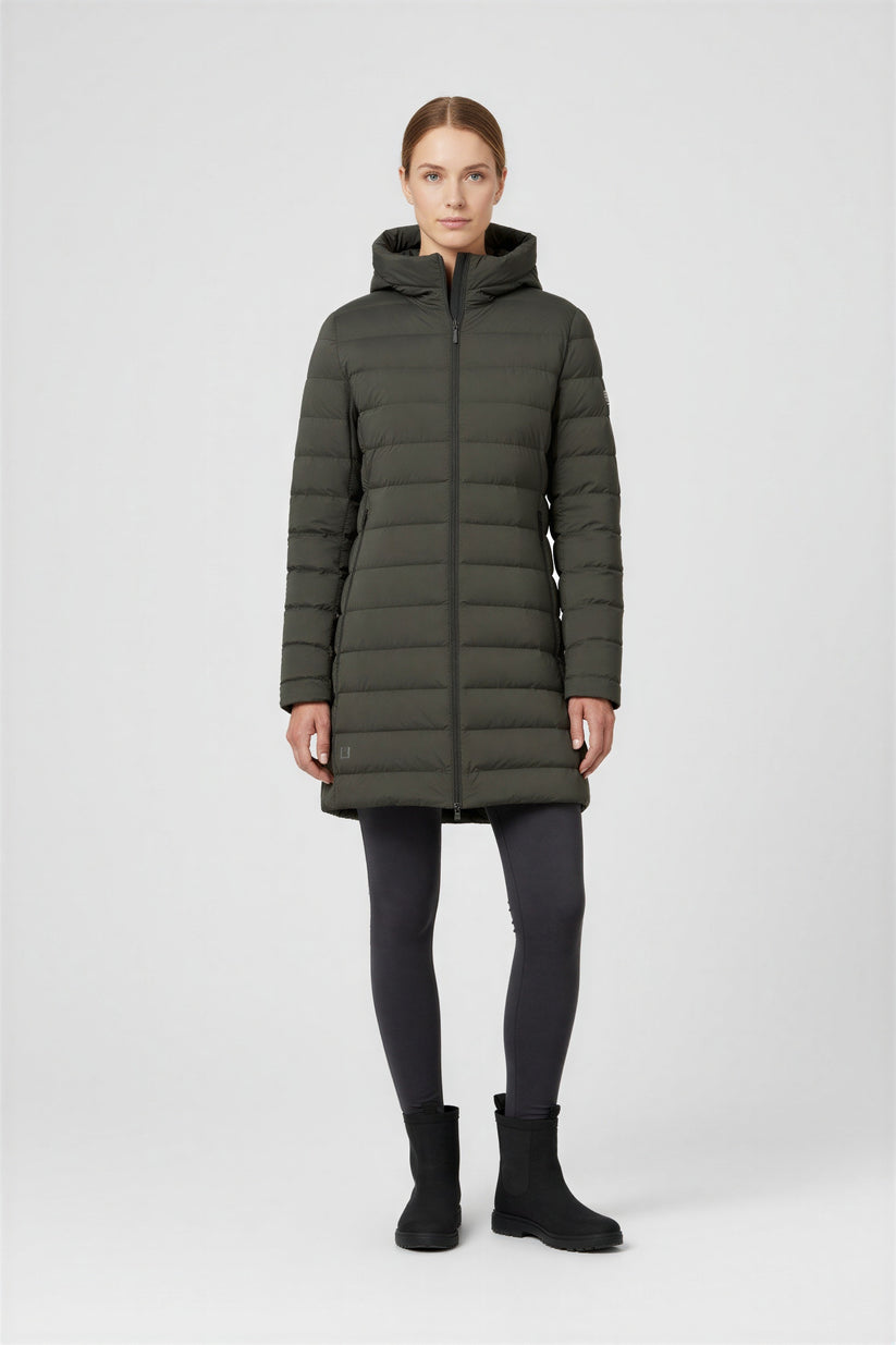UBR W ION Down Parka Night Olive - simple full front