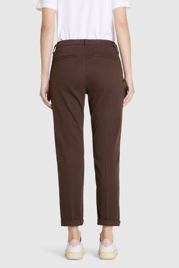 MAC W Chino Turn Up Truffel Brown