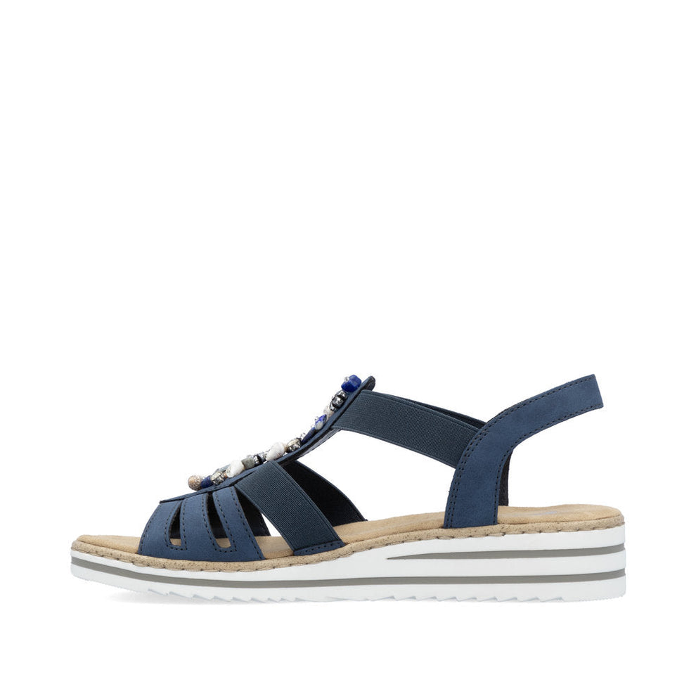Rieker W Sandaler Blue - V0649-14