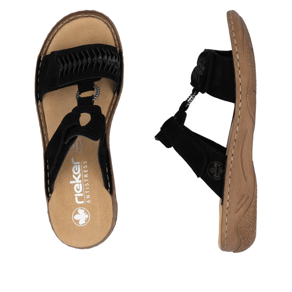 Rieker W Sandaler Black - V2839-00
