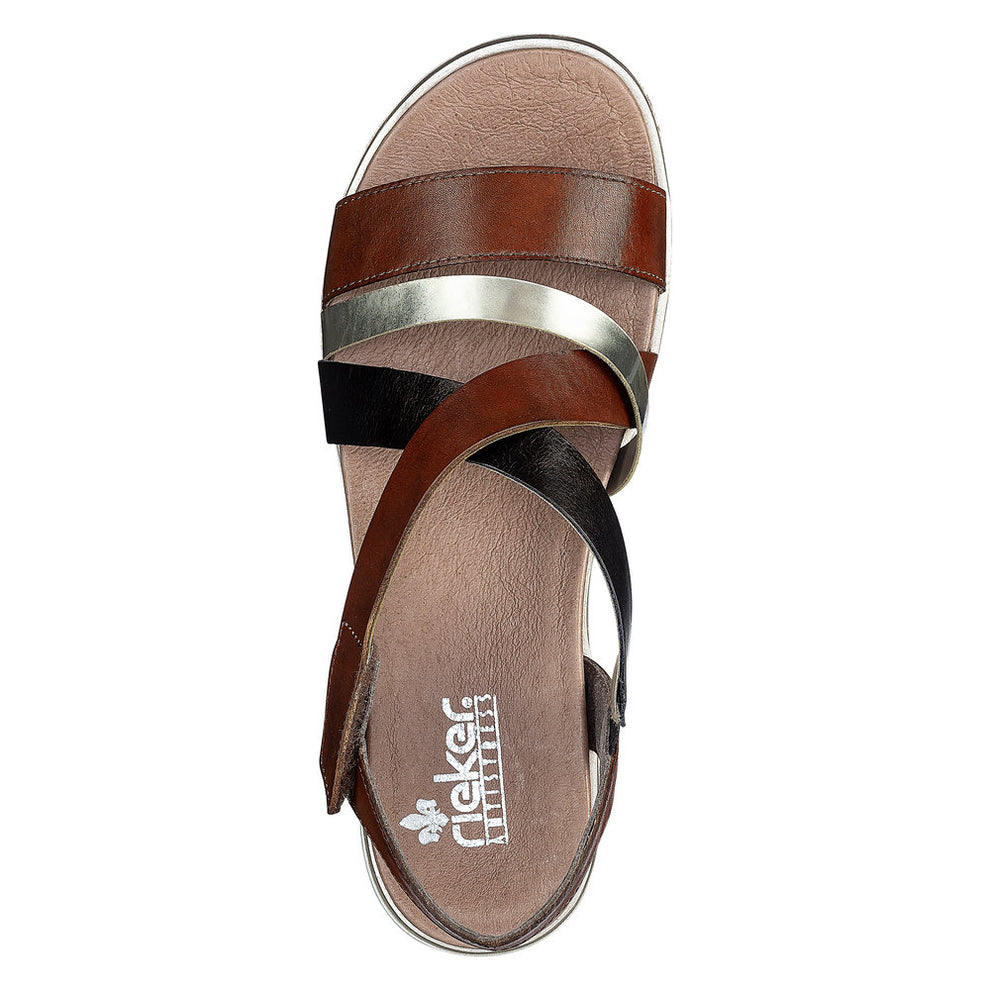 Rieker W Sandal Brun Gold Antique