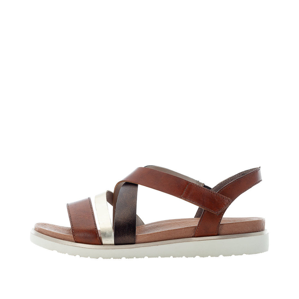 Rieker W Sandal Brun Gold Antique