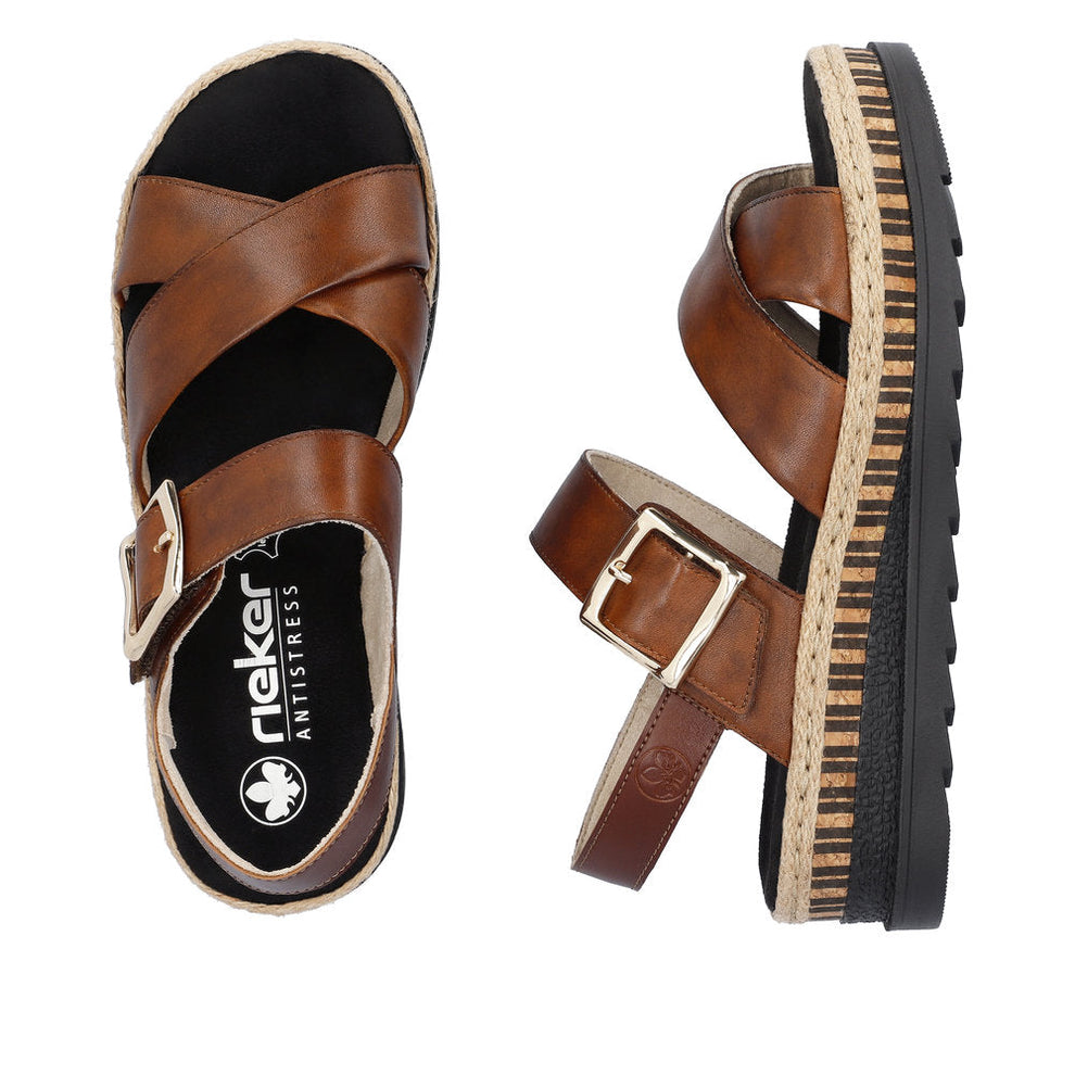 Rieker W Sandaler Brown - V7951-24