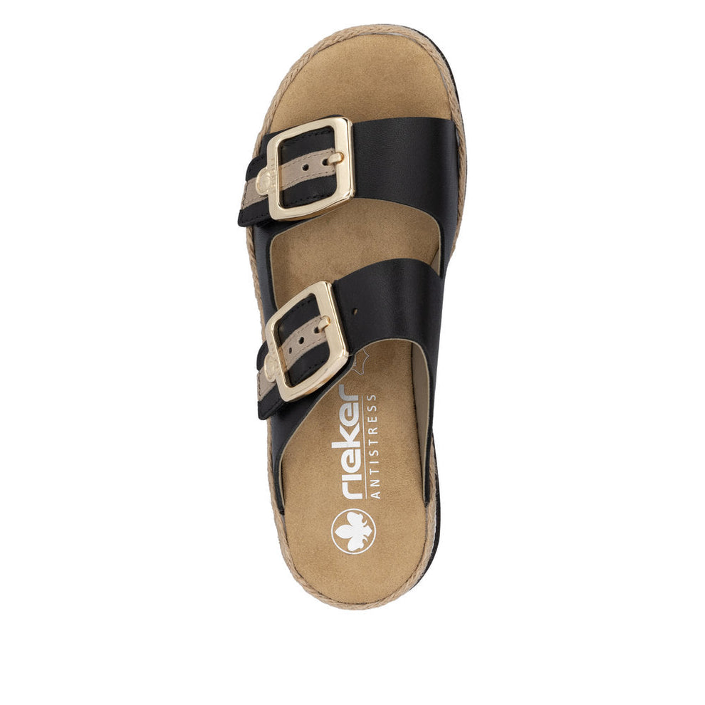 Rieker W Sandaler Black - V7955-00