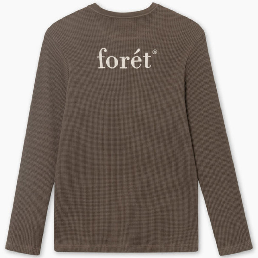 Forét M Still Waffle Longsleeve Cold Brown