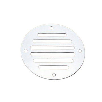 Ventilationsrist rustfri rund flad