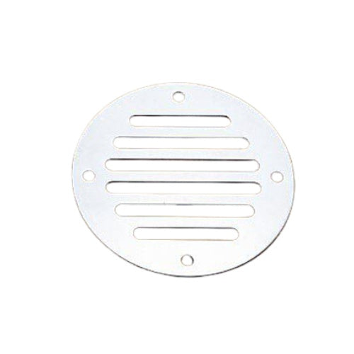 Ventilationsrist rustfri rund flad