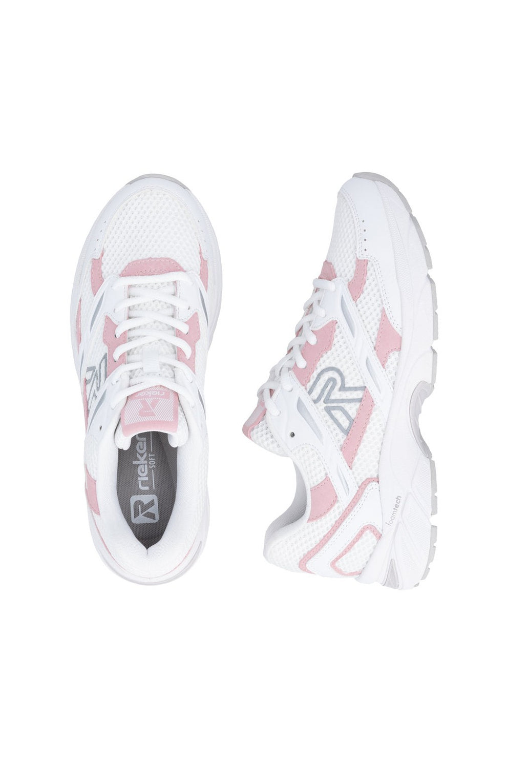 Rieker W Sneaker W4200-80 White/Rose