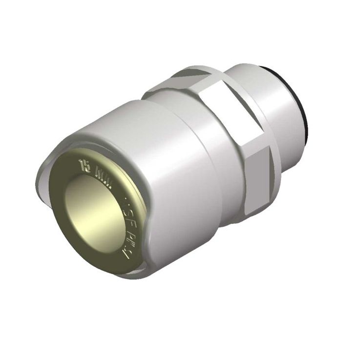 Whale WX1515 Vandhane adapter 1/2" BSP han 15 mm