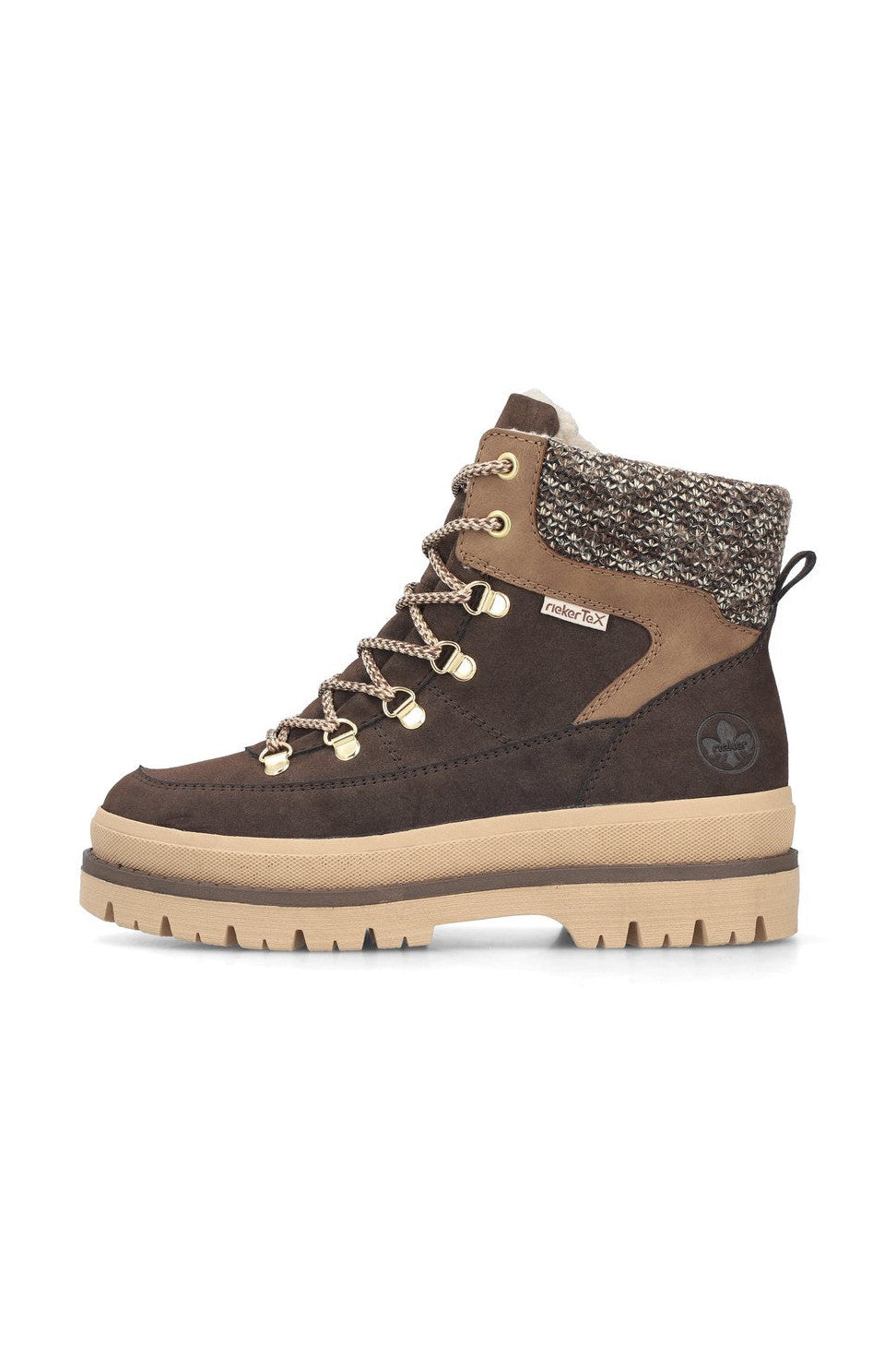 Rieker W Synthetic Lace Boot Brown - Y6210-25