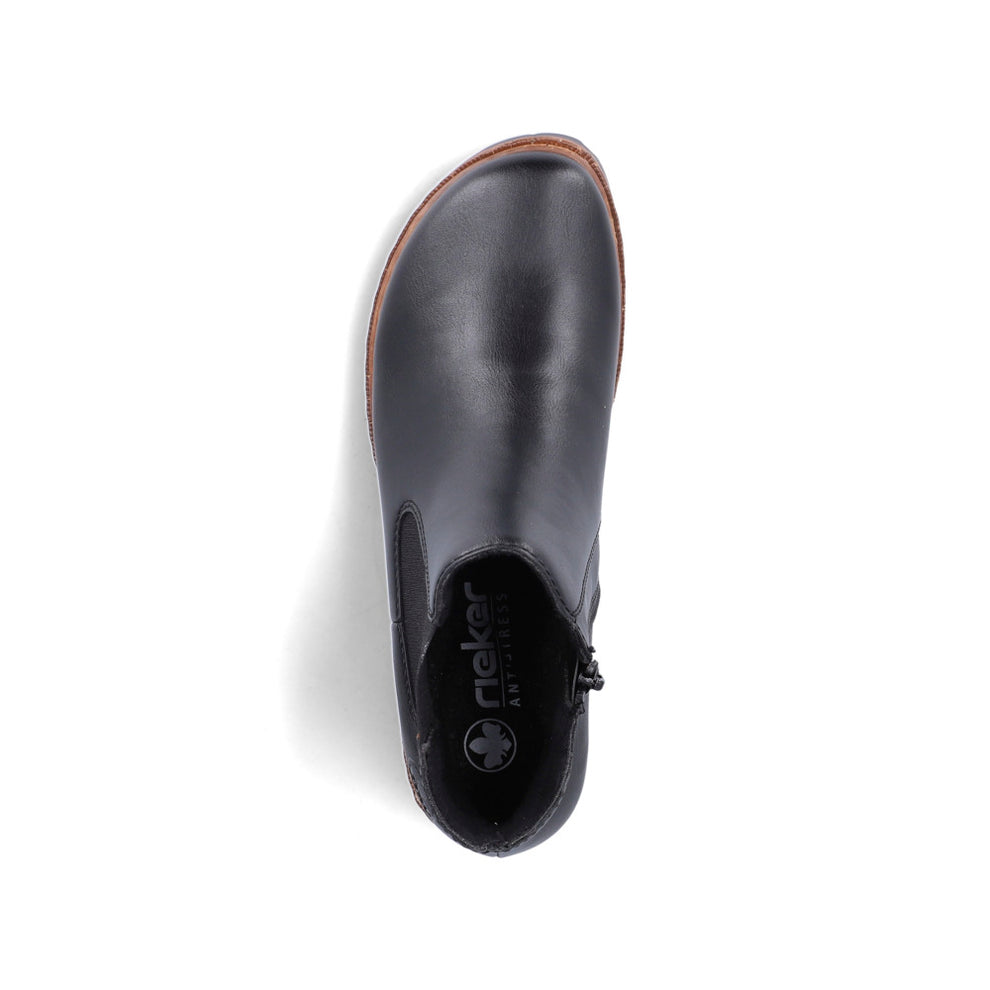 Rieker W Synthetic Ankle Boot Zip Black - Z9354-00