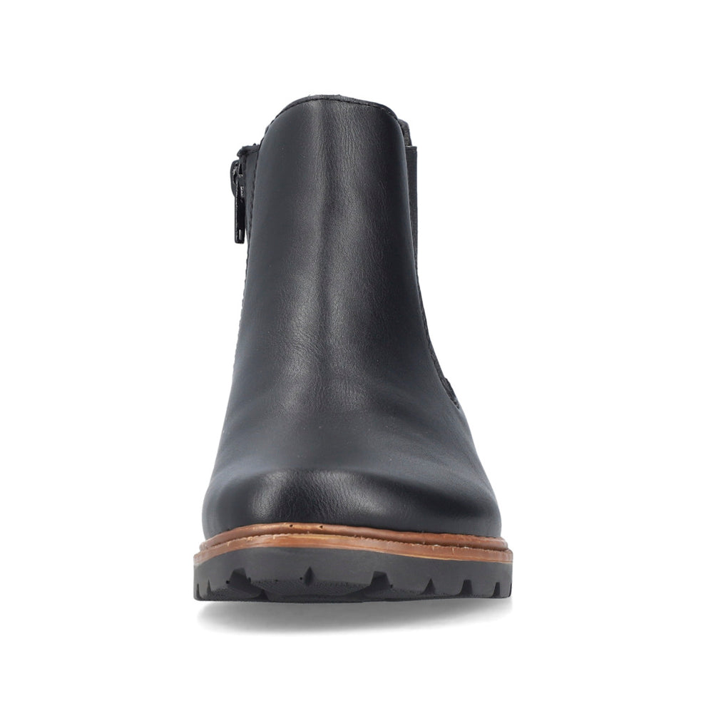 Rieker W Synthetic Ankle Boot Zip Black - Z9354-00