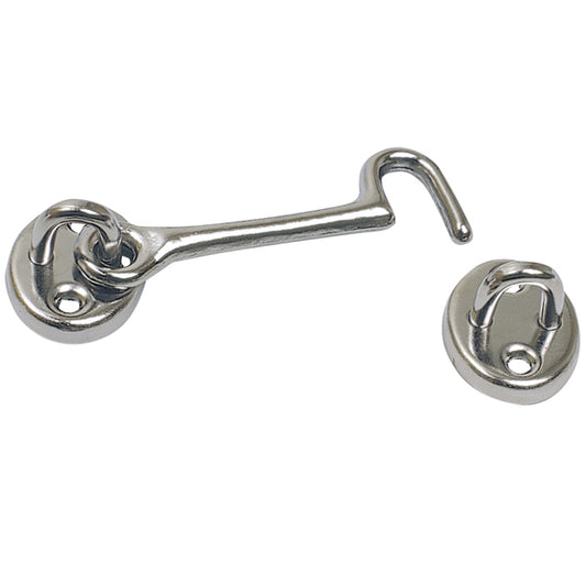 Dørkrog forkromet messing, 76mm