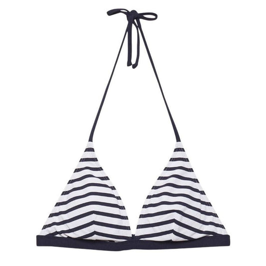 Esprit W Hamptons Beach Halterneck Bikinitop Navy Stribe