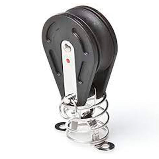 Fodblok fiber m/fjederbøjle & kuglelejer