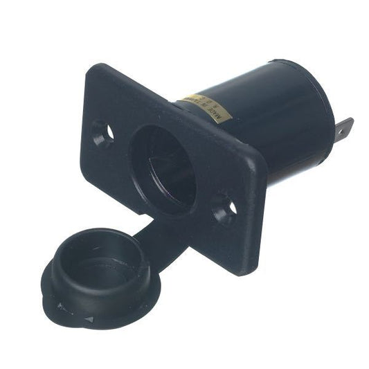 Indbygnings-stikdåse plast 12V-20Amp / 24V-15Amp
