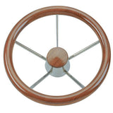 Stålrat med Lakeret Krans af Teak