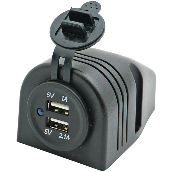 1852 Påbygningspanel med dobbelt USB udtag