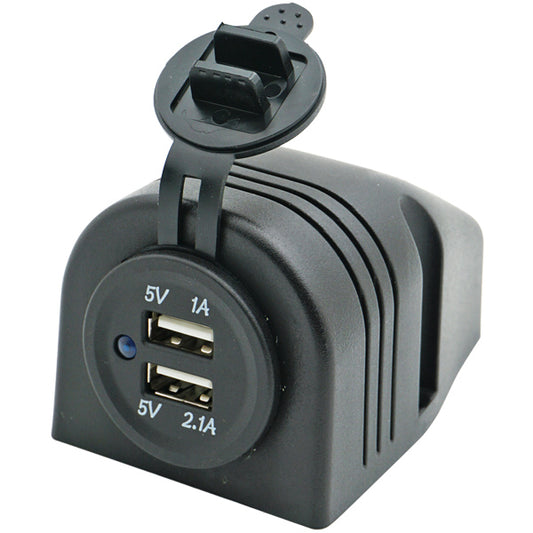 1852 Påbygningspanel med dobbelt USB udtag