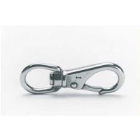 Karabinhage forkromet messing m/svirvel