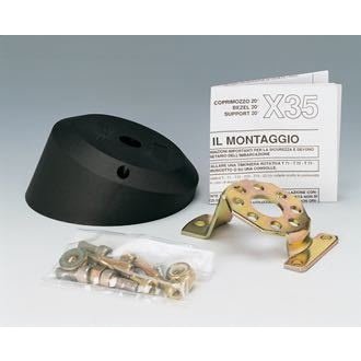 Ultraflex monteringsflange X35 sort, 20°