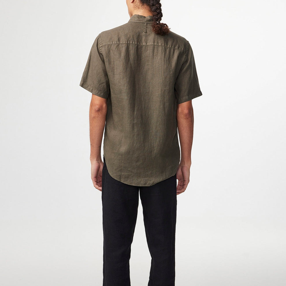 NN07 M Arne 5706 SS Skjorte Khaki Army