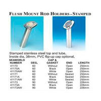 Stangholder rustfri med PVC-kappe