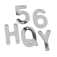 Rustfrie bogstaver der kan monteres på skilt