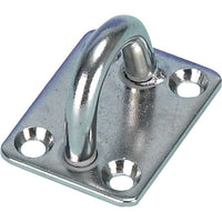 Monteringsplade med øje Rustfri