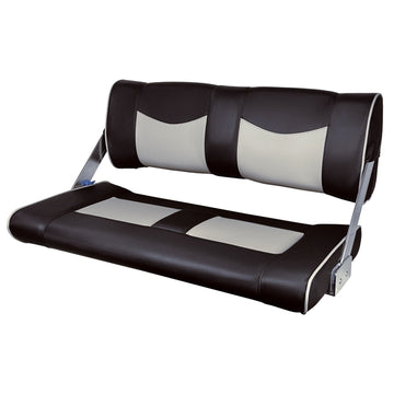 ESM Dobbelt sofa ST90 Luxus sort/lysegrå