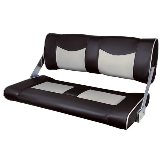 ESM Dobbelt sofa ST90 Luxus sort/lysegrå