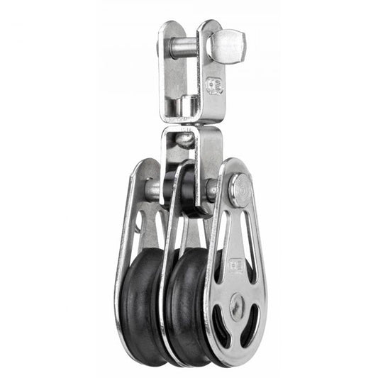 Blok rustfri 2-sk. m/svirvel