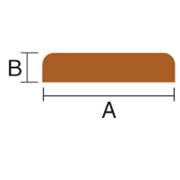 Roca dækliste teak 37x10mm, 2m