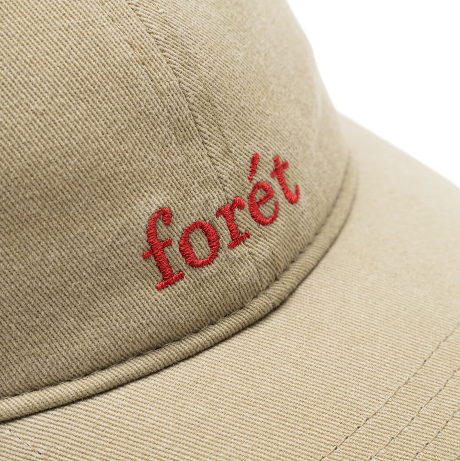 Forét Hawk Washed Cap Khaki Red