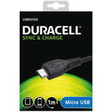 Duracell USB til Micro USB-kabel sort