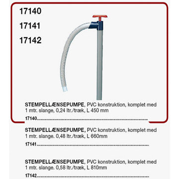 Stempellænsepumpe PVC