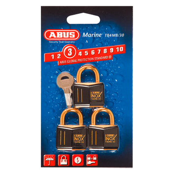 ABUS Hængelås T84MB Inox Black messing
