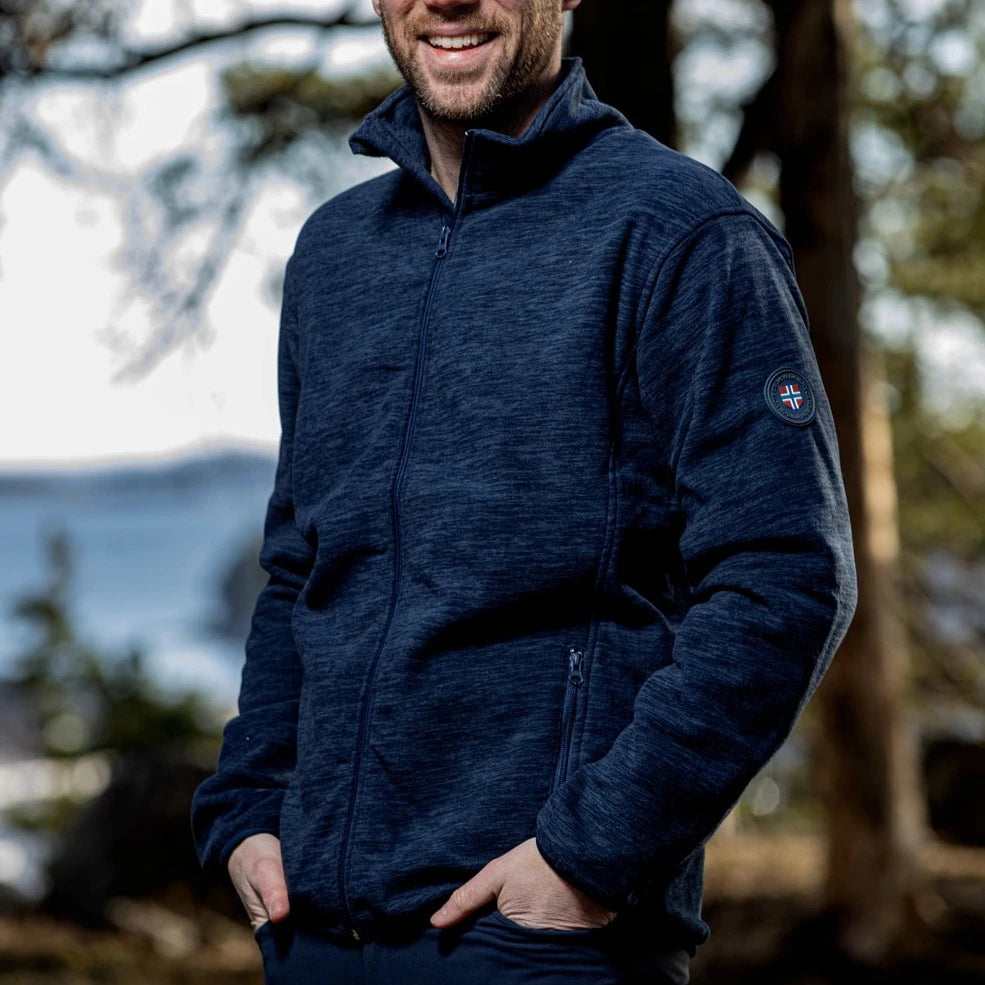 Move On M Beito Fleece uden Hætte Mood Indigo