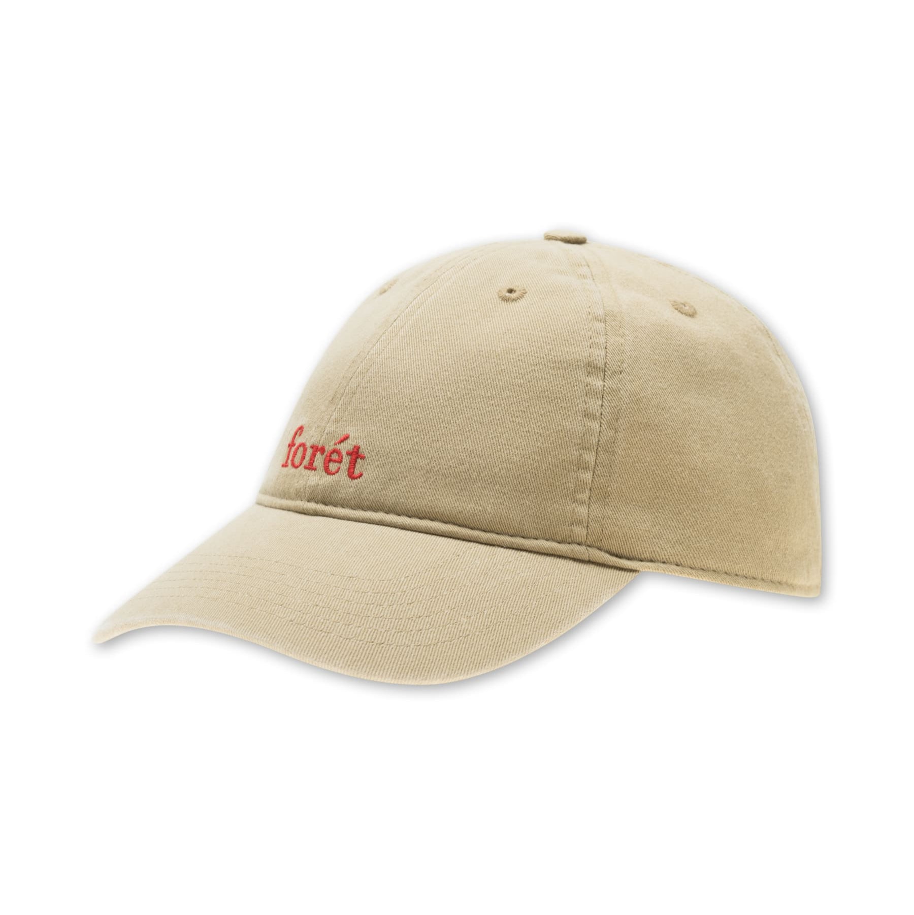 Forét Hawk Washed Cap Khaki Red