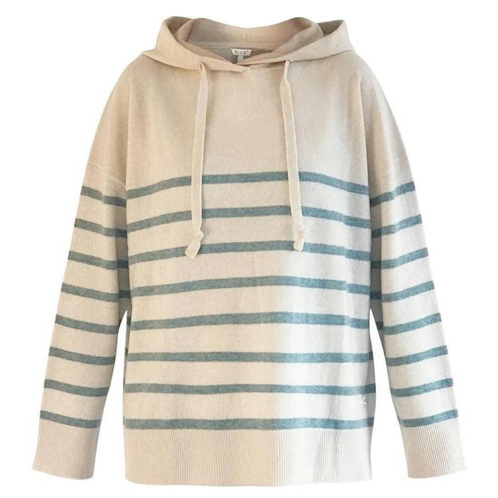 Blue Sportswear W Byron Striped Knit Hættetrøje
